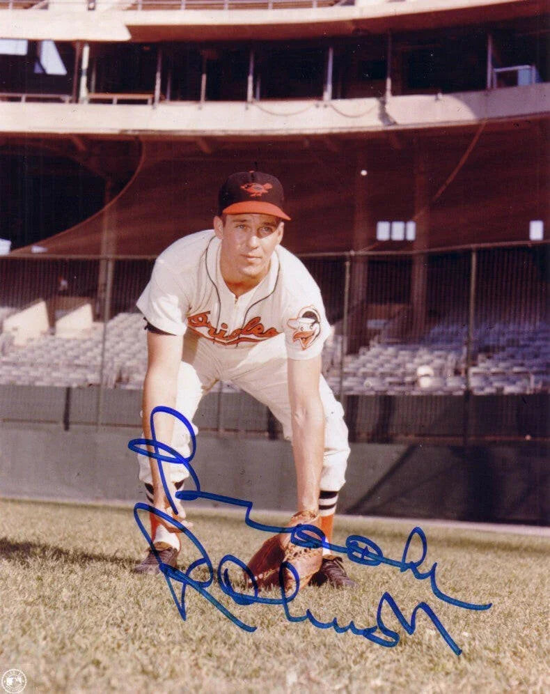 Brooks Robinson signed Baltimore Orioles 8x10 vintage photo - AutographsForSale.com