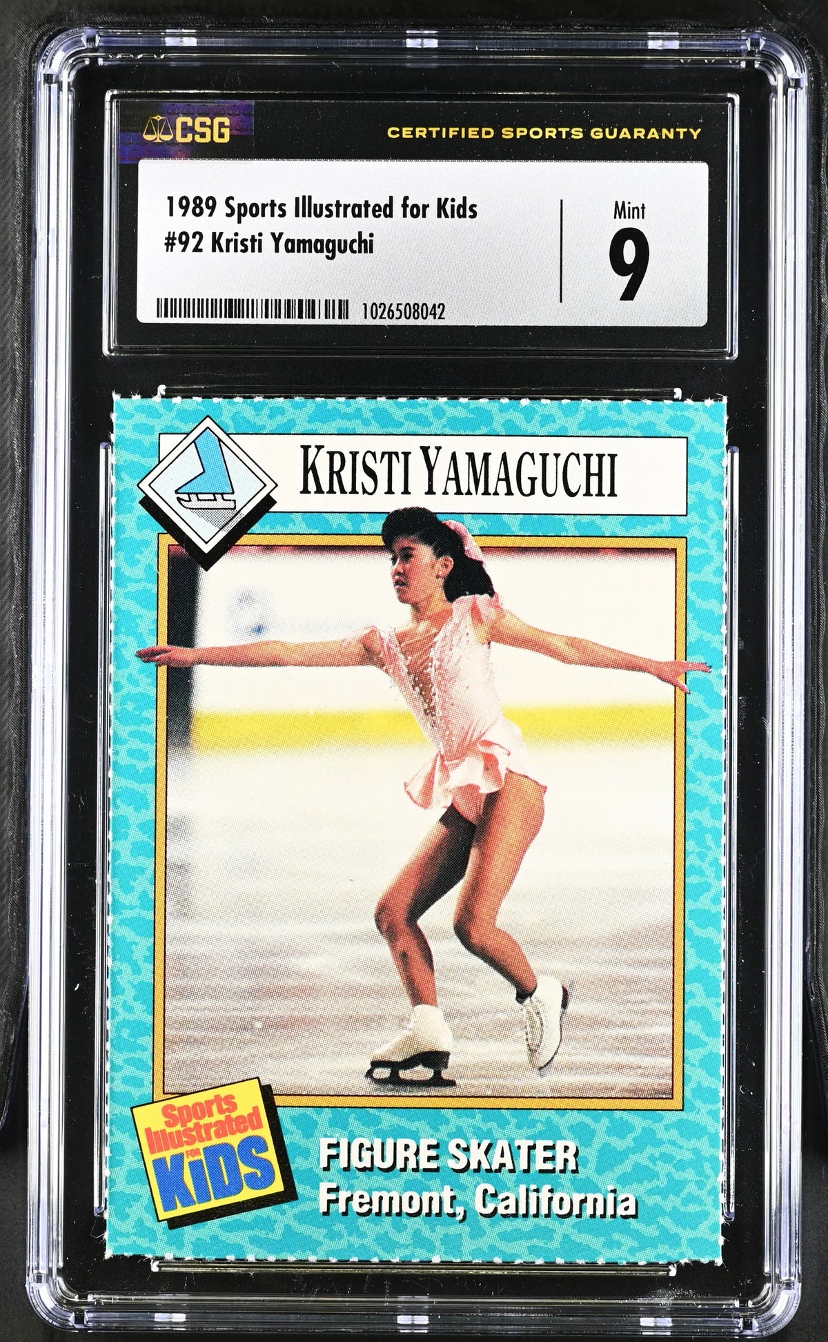 Kristi Yamaguchi 1989 SI for Kids ice skating RC CSG 9 MT - AutographsForSale.com