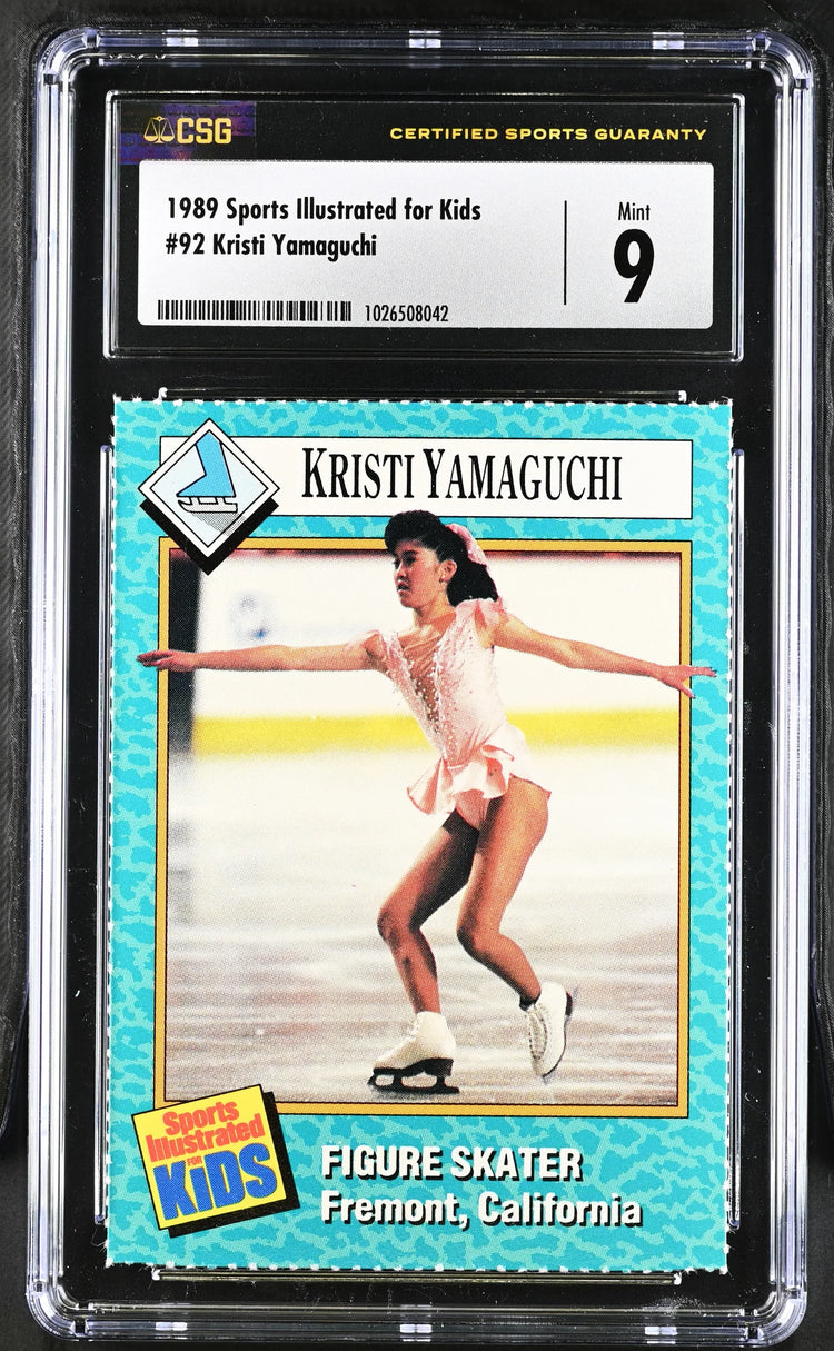 Kristi Yamaguchi 1989 SI for Kids ice skating RC CSG 9 MT - AutographsForSale.com