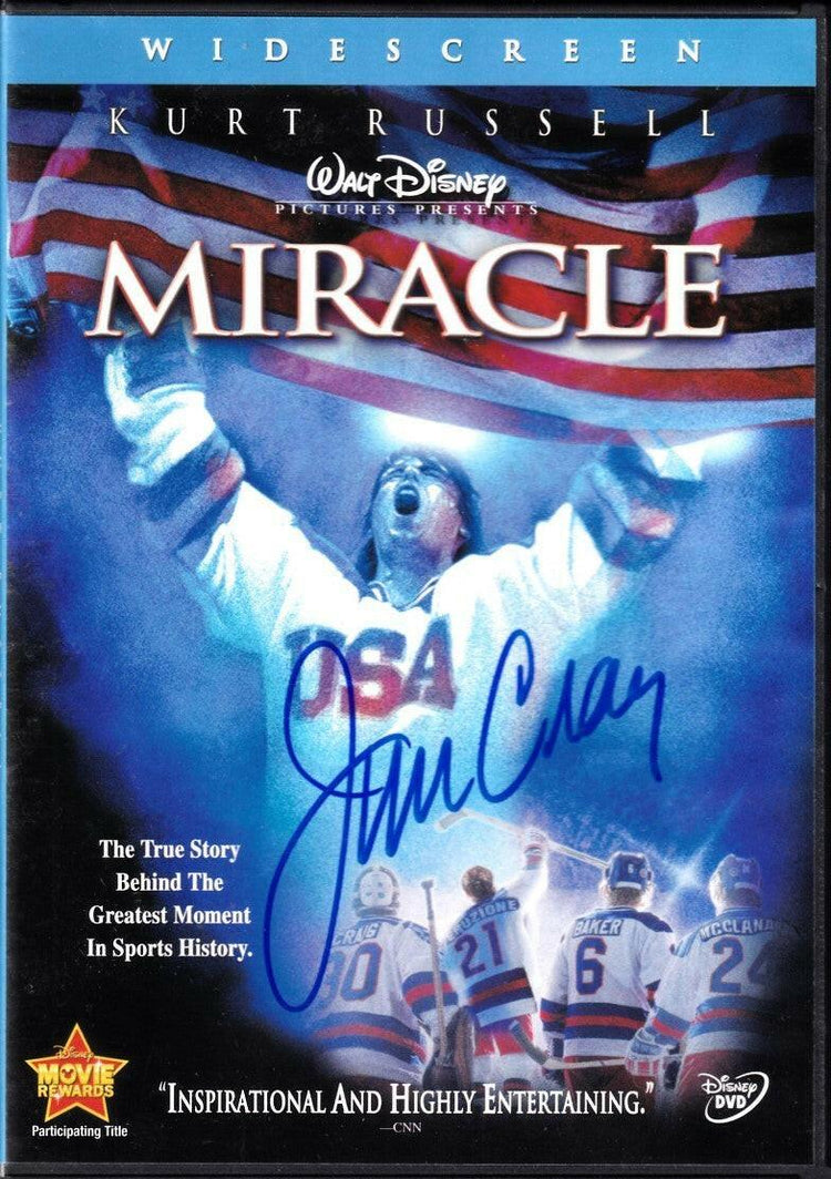 Jim Craig autographed Miracle movie DVD cover insert JSA - AutographsForSale.com