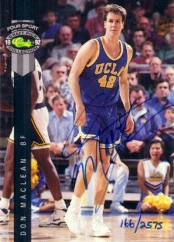 Don MacLean certified autograph UCLA Bruins 1992 Classic 4-Sport card - AutographsForSale.com