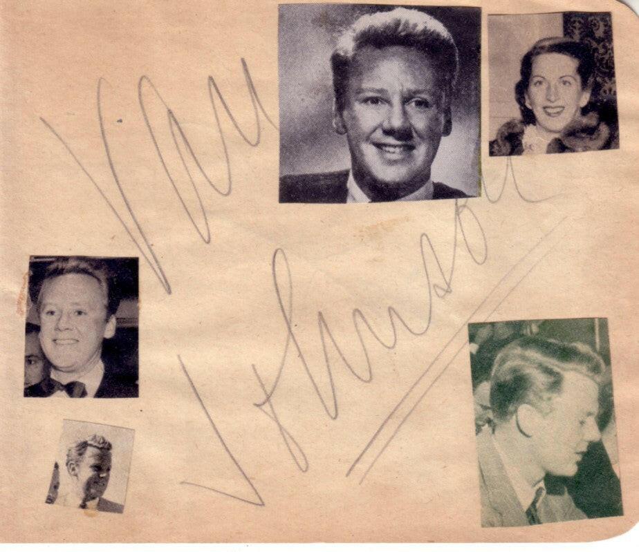 Van Johnson and Otto Kruger autographed autograph Album or book Page - AutographsForSale.com
