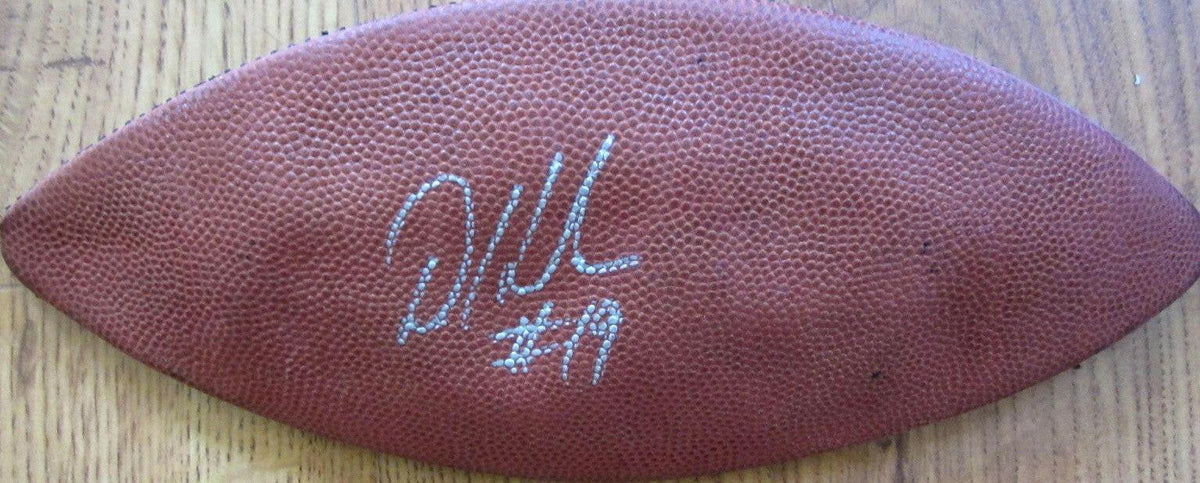 Devery Henderson signed leather football panel LSU Saints - AutographsForSale.com
