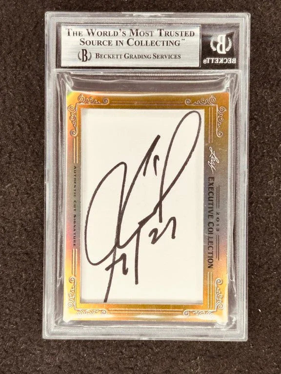 Chris Chelios & Jeremy Roenick 2013 Leaf Masterpiece Cut Signature autograph card 1/1 JSA Blackhawks - AutographsForSale.com