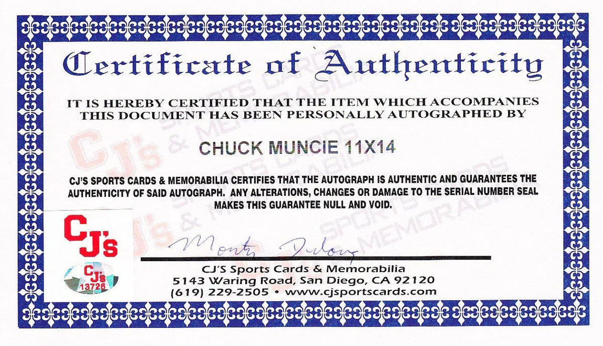 Chuck Muncie signed SD Chargers 11x14 photo with 3X All Pro - AutographsForSale.com