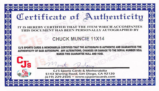 Chuck Muncie signed SD Chargers 11x14 photo with 3X All Pro - AutographsForSale.com