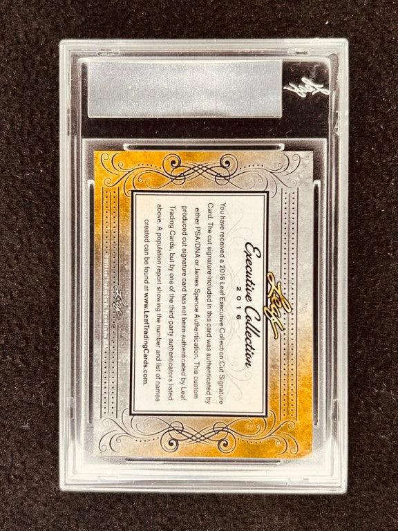 Archie Moore 2016 Leaf Masterpiece Cut Signature certified signed boxing card 1/1 JSA - AutographsForSale.com