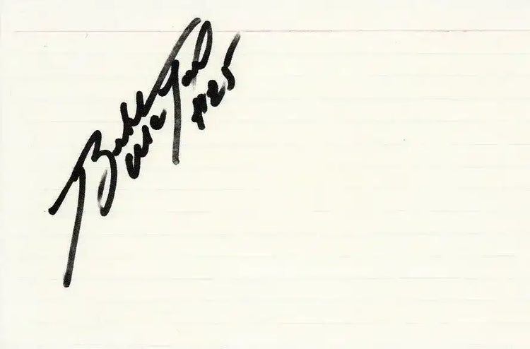 Bubba McDowell signed index card Miami Hurricanes Houston Oilers - AutographsForSale.com