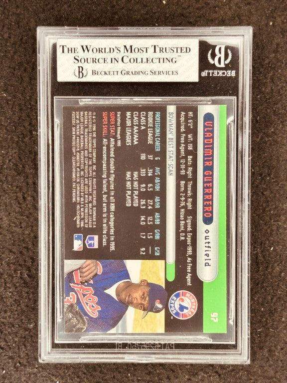 Vladimir Guerrero Montreal Expos 1996 Bowman’s Best card #97 BGS Graded 8 - AutographsForSale.com