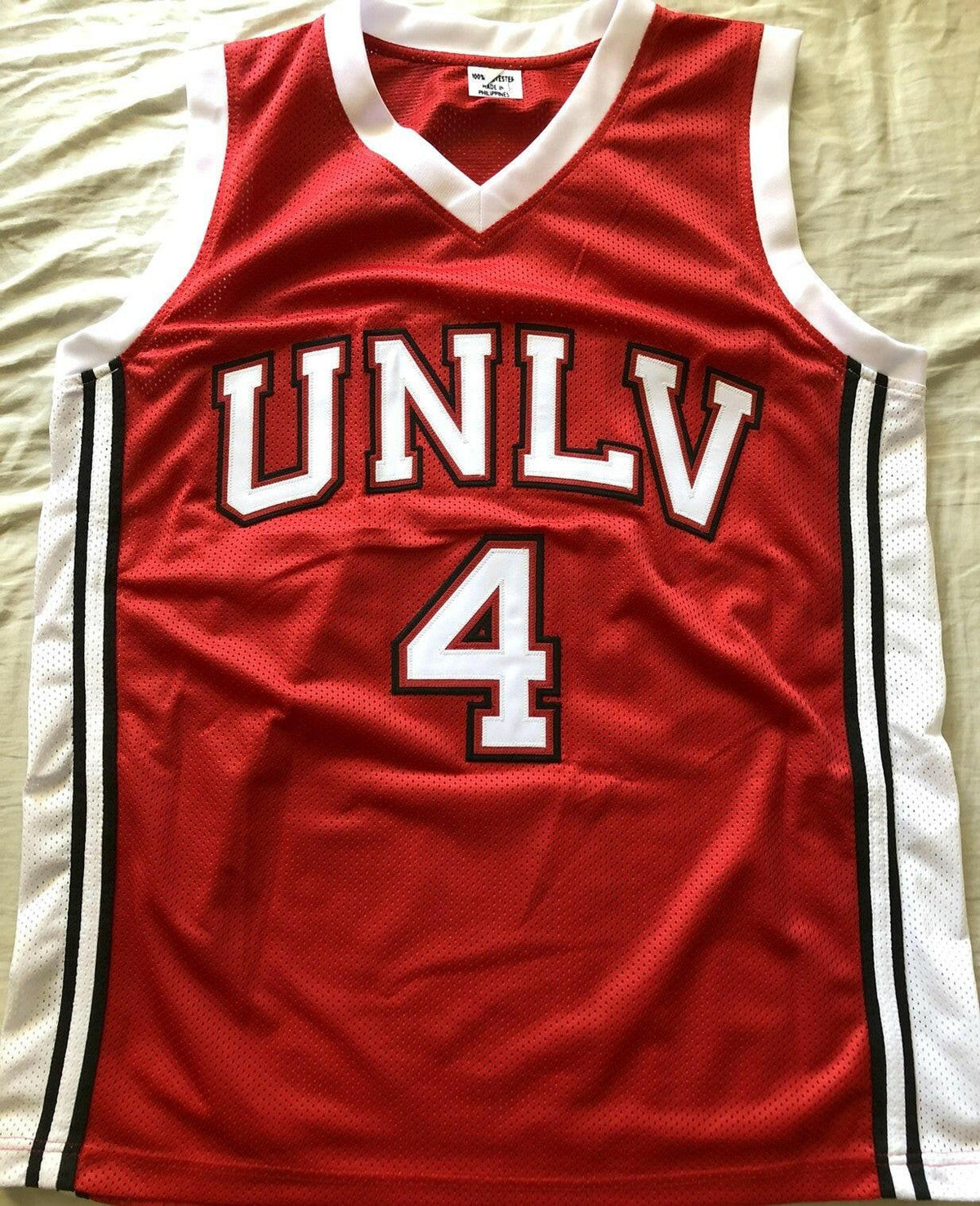 Larry Johnson autographed UNLV Rebels Red Custom jersey JSA - AutographsForSale.com