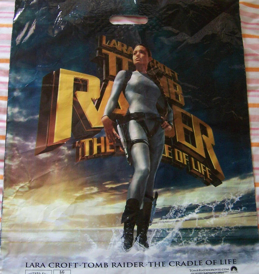 Lara Croft Tomb Raider Cradle of Life Movie 2003 SDCC promo Bag Angelina Jolie - AutographsForSale.com