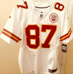 Travis Kelce Kansas City Chiefs Nike Elite game model jersey - AutographsForSale.com