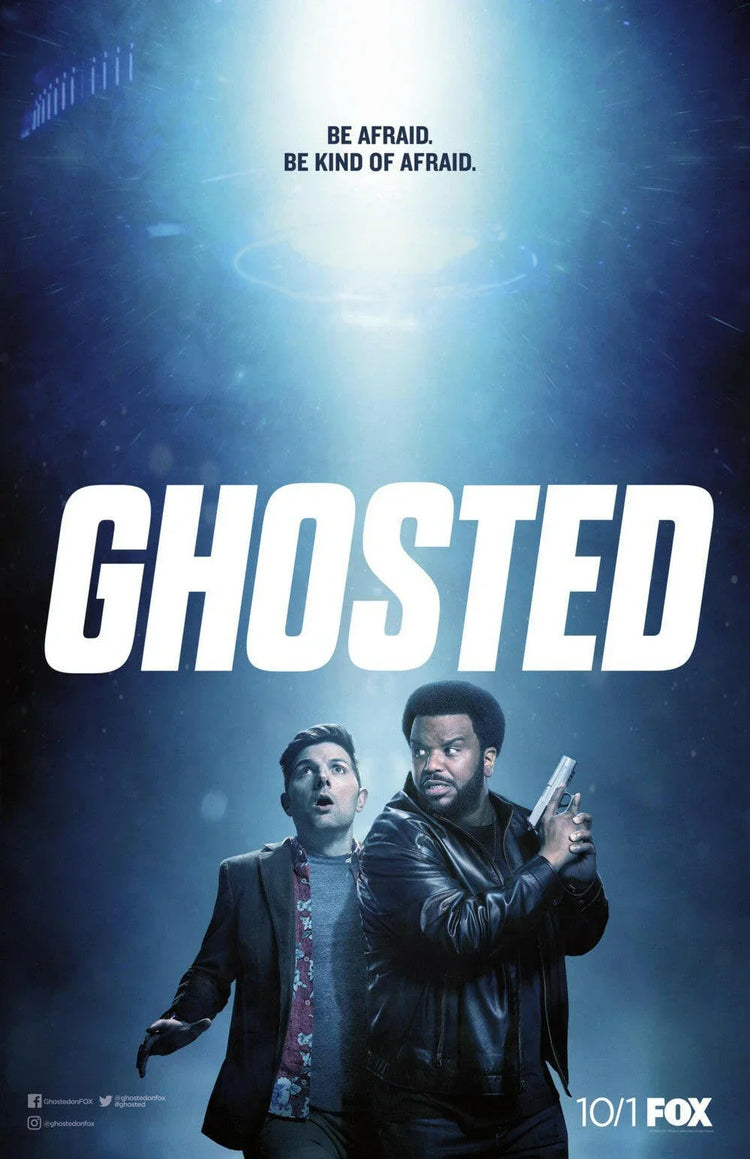 Ghosted 2017 SDCC mini poster Craig Robinson Adam Scott - AutographsForSale.com
