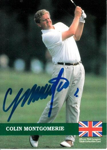 Colin Montgomerie autographed 1992 Pro Set golf card - AutographsForSale.com
