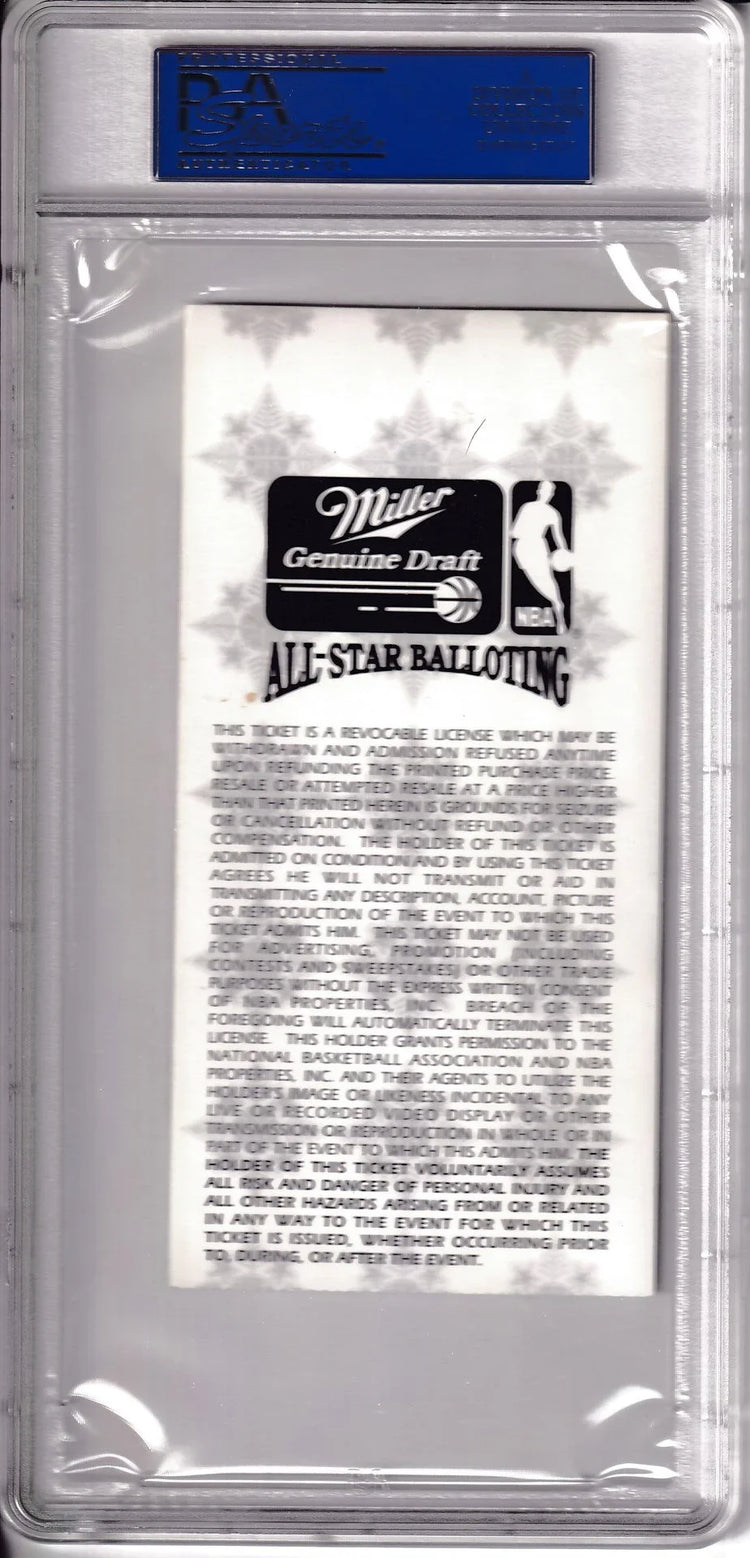 1994 NBA All-Star ticket stub PSA 9 MT Scottie Pippen MVP - AutographsForSale.com