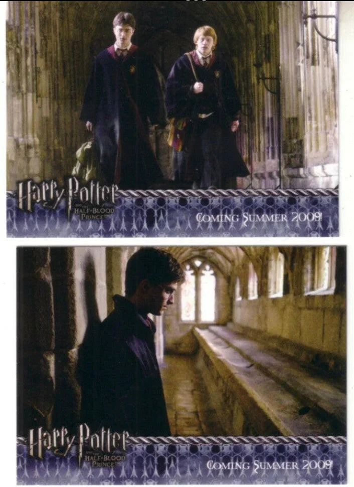 Harry Potter & Half-Blood Prince partial promo card 01 & 02 - AutographsForSale.com