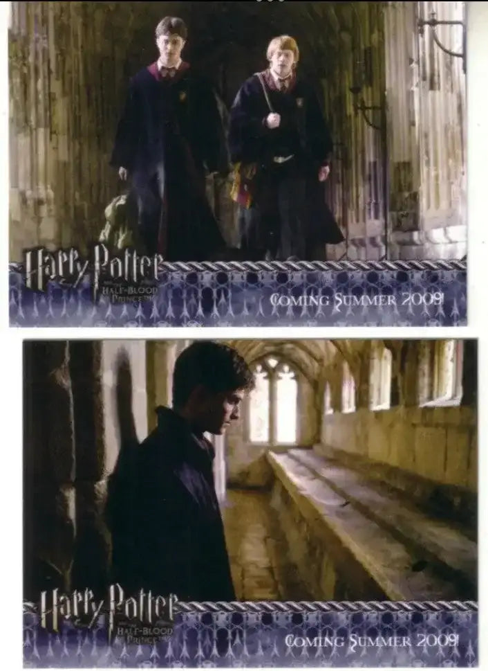 Harry Potter & Half-Blood Prince partial promo card 01 & 02 - AutographsForSale.com
