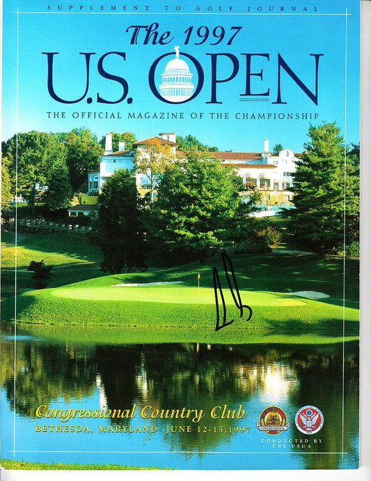 Ernie Els autographed 1997 US Open golf program - AutographsForSale.com