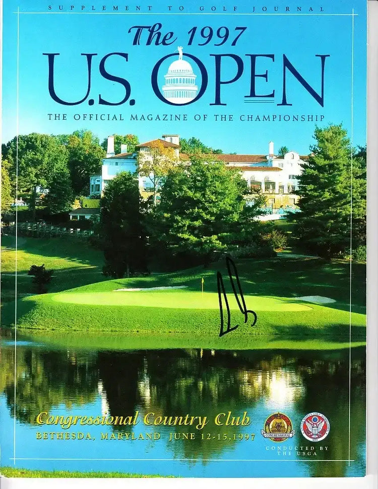 Ernie Els autographed 1997 US Open golf program - AutographsForSale.com