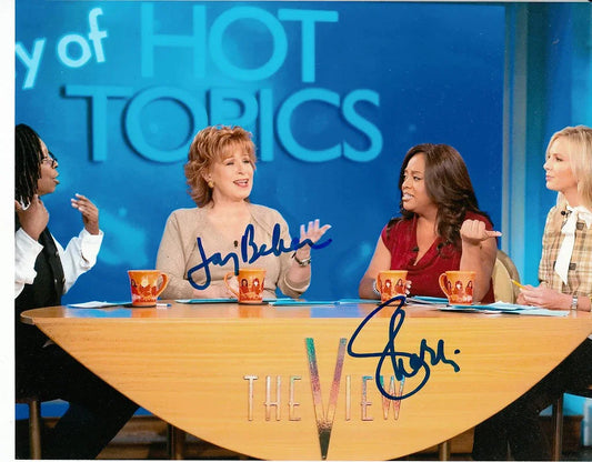 Joy Behar & Sherri Shepherd autographed The View 8x10 photo - AutographsForSale.com