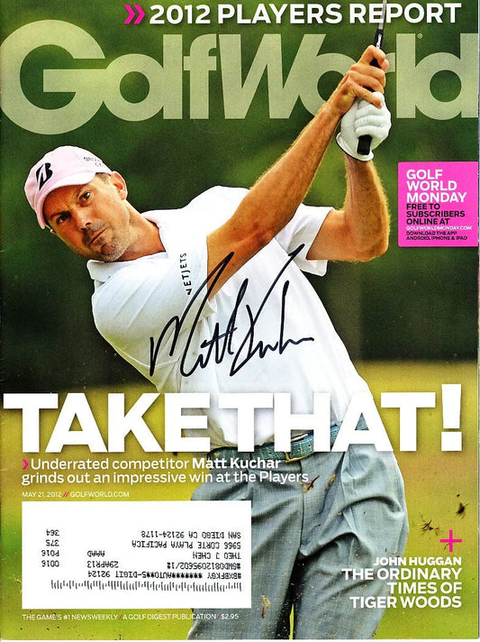 Matt Kuchar signed 2012 Players Championship Golf World issue - AutographsForSale.com