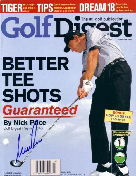 Nick Price autographed 2000 Golf Digest magazine - AutographsForSale.com