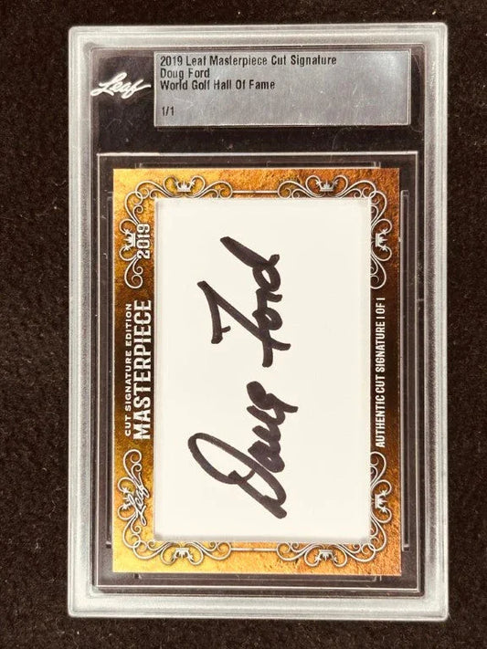Doug Ford 2019 Leaf Masterpiece Cut Signature certified autograph card 1/1 1957 Masters - AutographsForSale.com