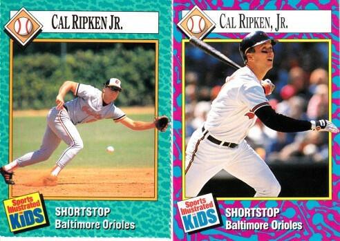 Cal Ripken Baltimore Orioles 1989 & 1993 SI for Kids cards - AutographsForSale.com