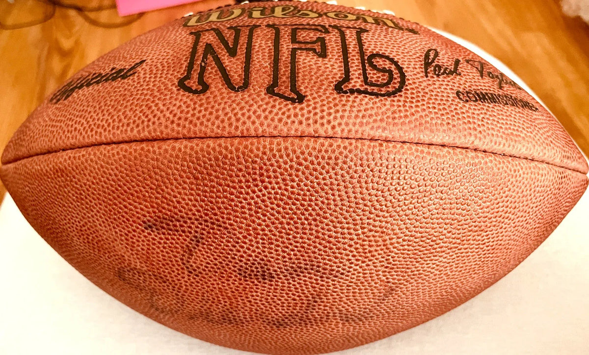Dan Dierdorf signed NFL game football St Louis Cardinals - AutographsForSale.com