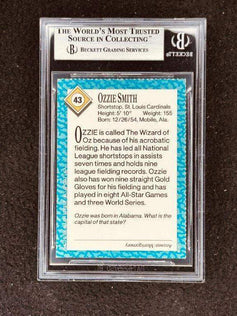 Ozzie Smith St Louis Cardinals 1989 SI for Kids card BGS 8.5 - AutographsForSale.com