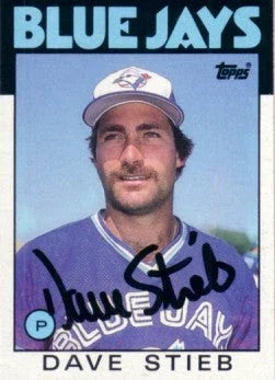 Dave Stieb autographed Toronto Blue Jays 1986 Topps card - AutographsForSale.com