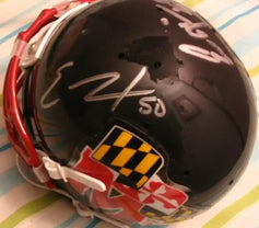 Eric Barton Eric Hicks signed Maryland Terrapins mini helmet - AutographsForSale.com