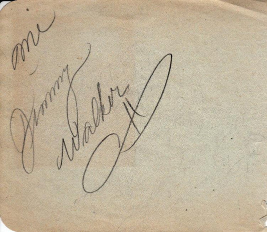 Country music legend Jimmy Walker signed autograph album book page - AutographsForSale.com