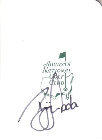 Ryuji Imada autographed Augusta National Masters scorecard - AutographsForSale.com