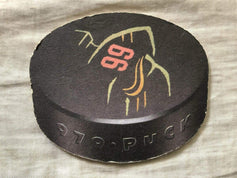 Wayne Gretzkys Toronto Restaurant 1990s puck Shaped Coaster - AutographsForSale.com