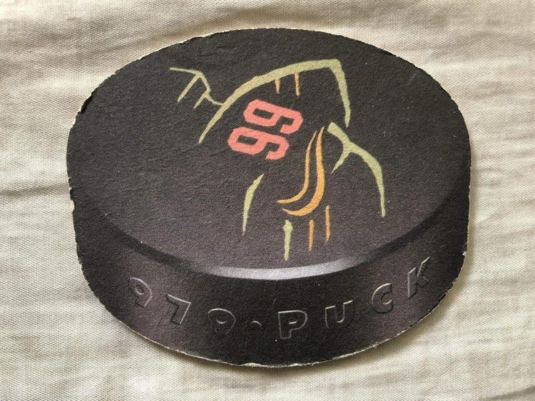 Wayne Gretzkys Toronto Restaurant 1990s puck Shaped Coaster - AutographsForSale.com