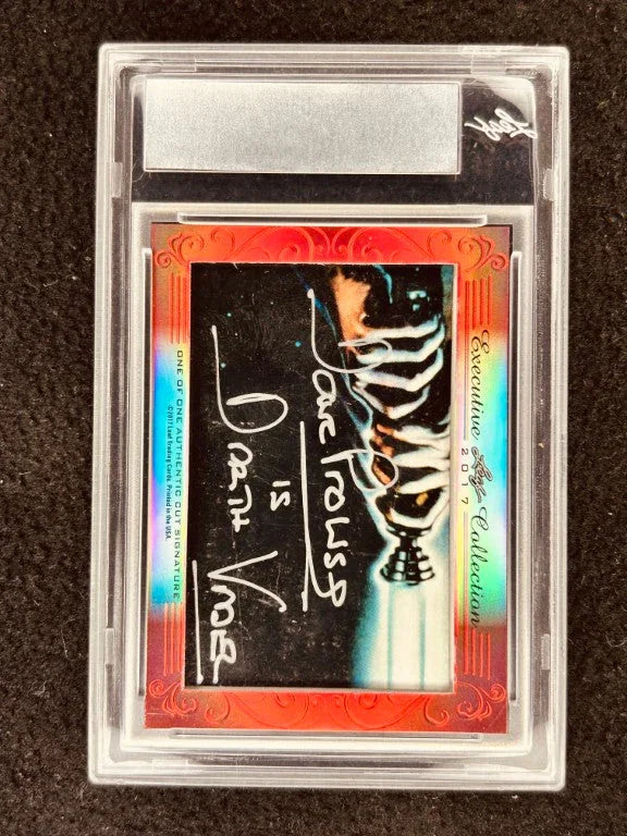 Mark Hamill & Dave Prowse 2017 Leaf Masterpiece Cut Signature certified signed card 1/1 Star Wars - AutographsForSale.com