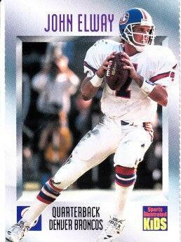 John Elway Denver Broncos 1996 SI for Kids card - AutographsForSale.com