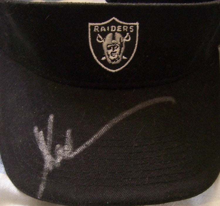 Marcus Allen autographed Raiders black embroidered visor - AutographsForSale.com