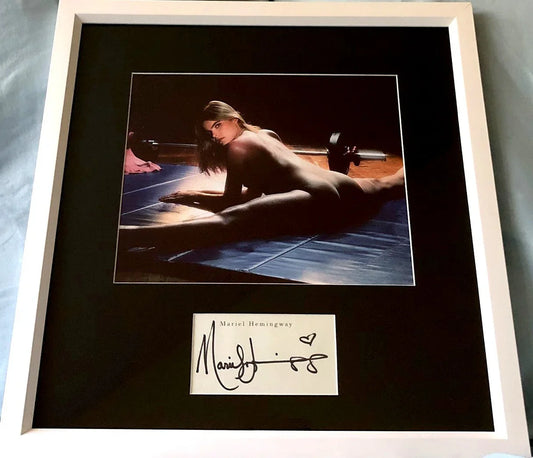 Mariel Hemingway autograph framed sexy Star 80 8x10 movie photo JSA - AutographsForSale.com