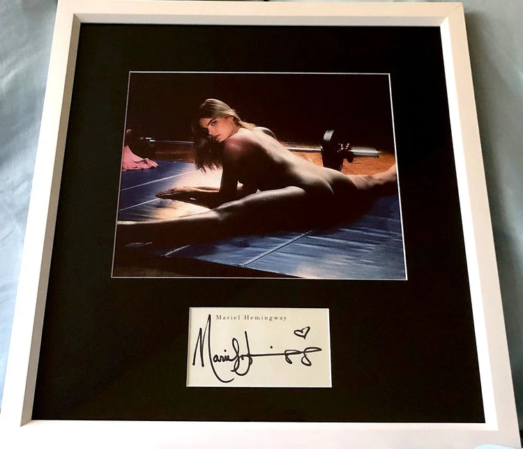 Mariel Hemingway autograph framed sexy Star 80 8x10 movie photo JSA - AutographsForSale.com