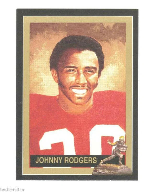 Johnny Rodgers Nebraska Cornhuskers 1972 Heisman Winner card - AutographsForSale.com