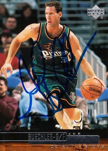 Jud Buechler signed Detroit Pistons 1999-00 Upper Deck card - AutographsForSale.com