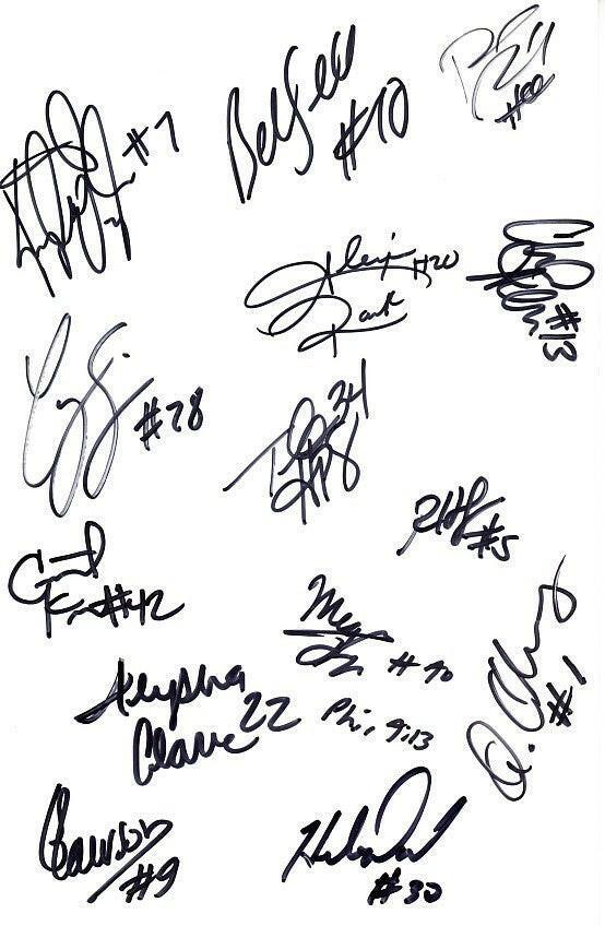 2010 WNBA San Antonio Silver Stars team signed card Ruth Riley - AutographsForSale.com