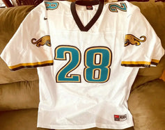 Fred Taylor Jacksonville Jaguars Nike stitched white jersey - AutographsForSale.com