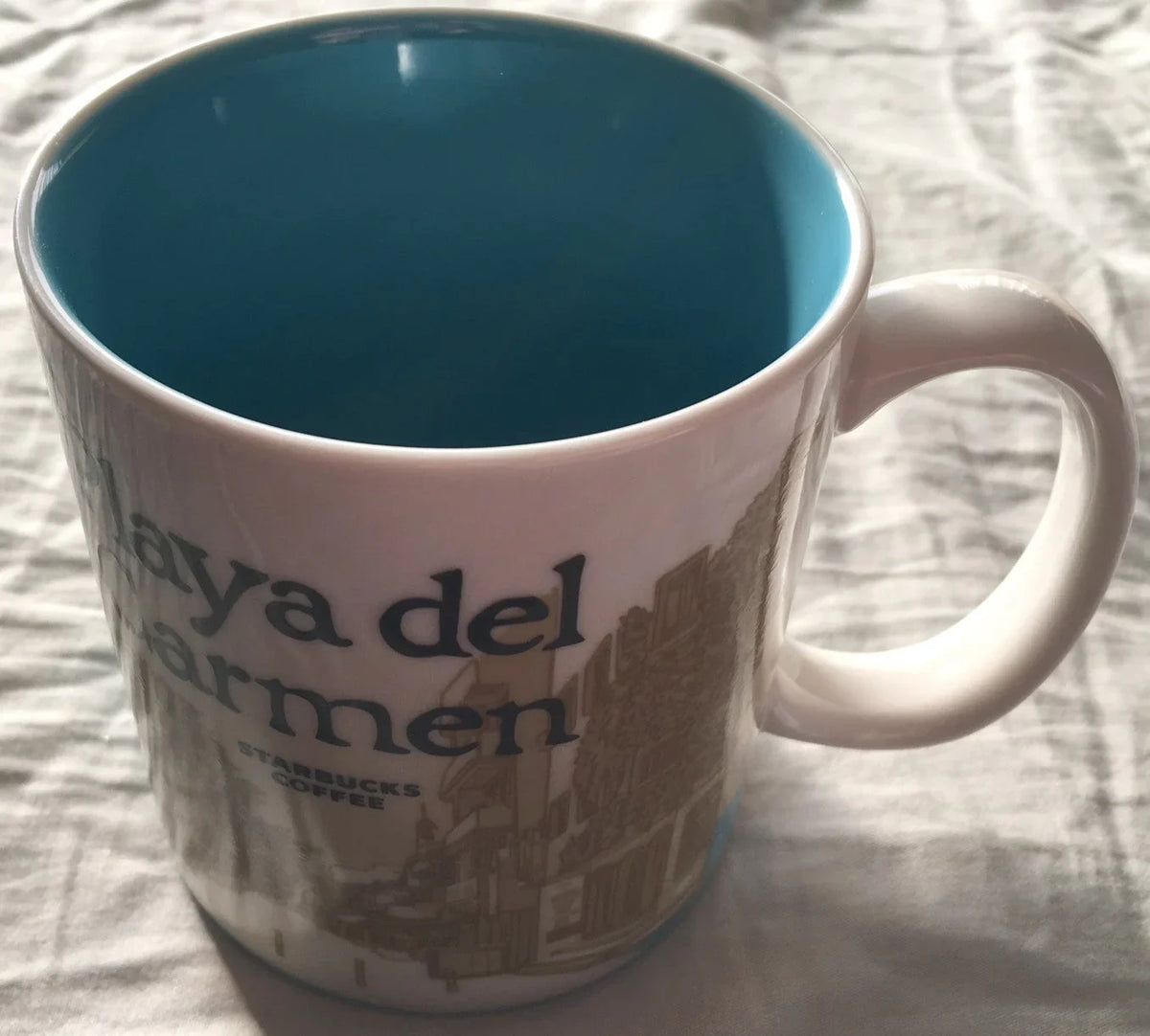 Starbucks 2008 Global Icon Series Playa del Carmen 16 ounce collector coffee mug NEW - AutographsForSale.com