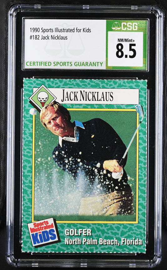 Jack Nicklaus 1990 SI for Kids golf card CSG grade 8.5 - AutographsForSale.com