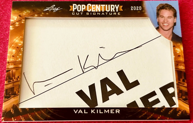 Val Kilmer 2020 Leaf Pop Century Cut Signature certified signed card Batman Top Gun - AutographsForSale.com