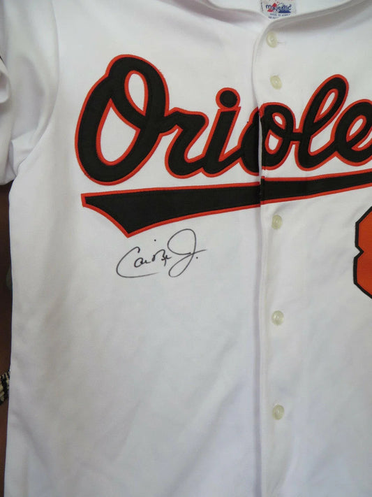 Cal Ripken signed Orioles Majestic white jersey Ironclad - AutographsForSale.com