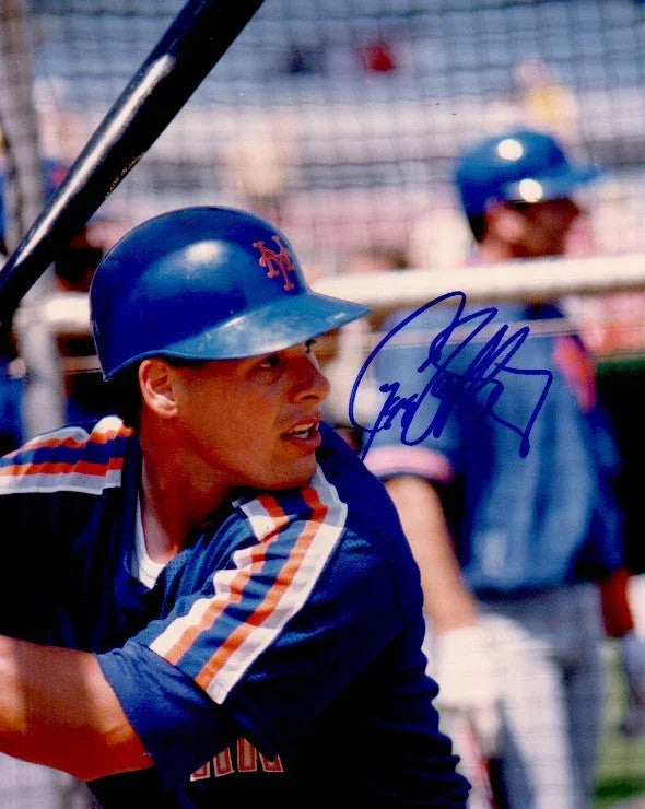 Gregg Jefferies autographed New York Mets 8x10 photo - AutographsForSale.com